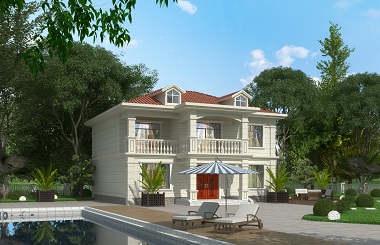 精品小二層自建別墅設(shè)計(jì)圖，小戶型自建房屋